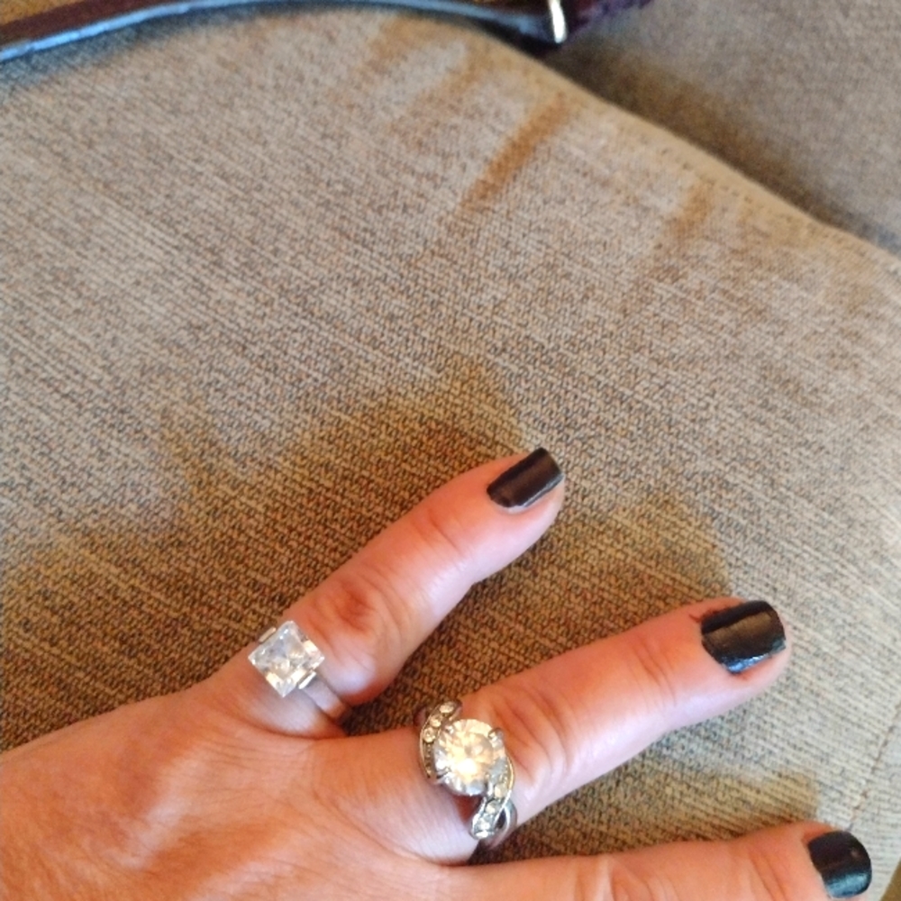 Sterling Silver and Zirconia Ring Bundle//ADD ON FOR$10.00